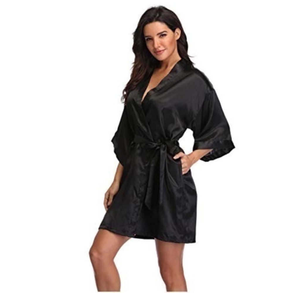 Victoria Secret Black Robe Size S